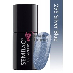 Oja UV Semilac 255 Platinum Silver Blue 7 ml